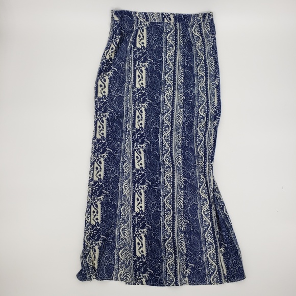 American Eagle Boho Double Slit Maxi Skirt Sz 6 - Picture 6 of 8